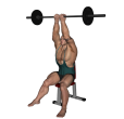Triceps Extension - Seated Upright Reverse Bar Close